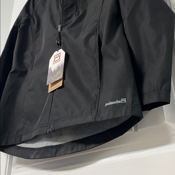 SOLD Black Avalanche Rain/Wind Jacket, M - Picture 7 of 10